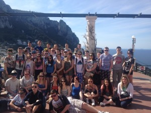 A relaxed bunch of students pictured in Capri on a glorious Italian April morning... 